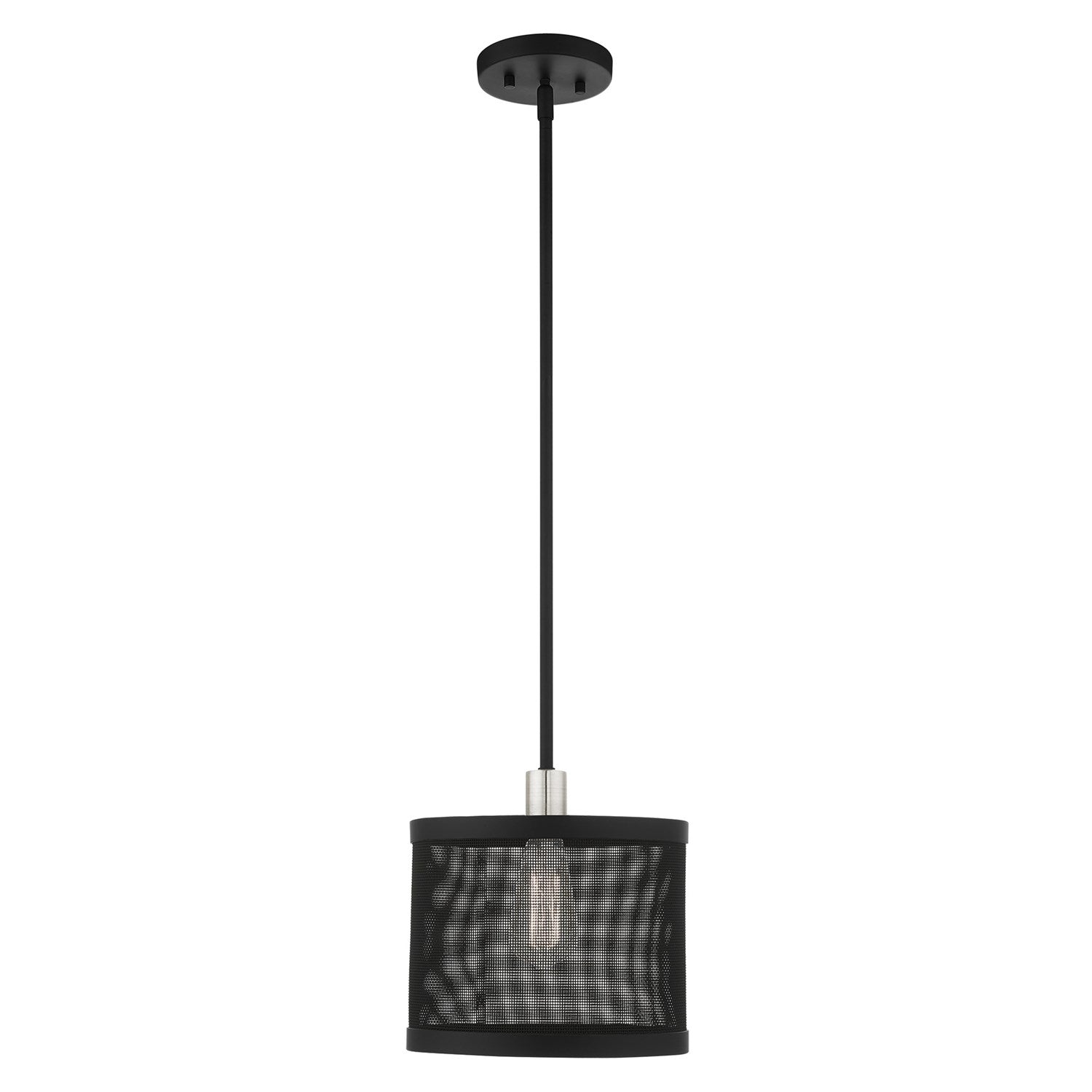 1 Light Black Pendant by Livex Lighting