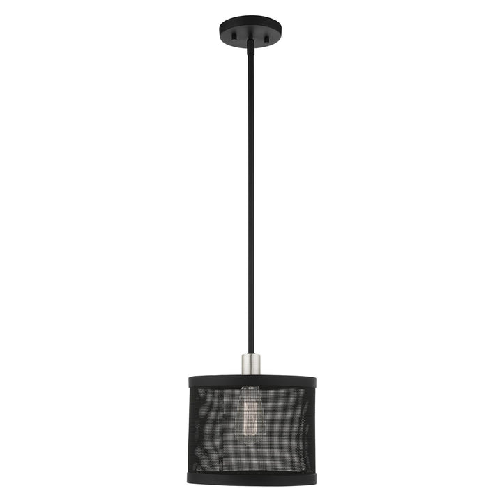 1 Light Black Pendant by Livex Lighting