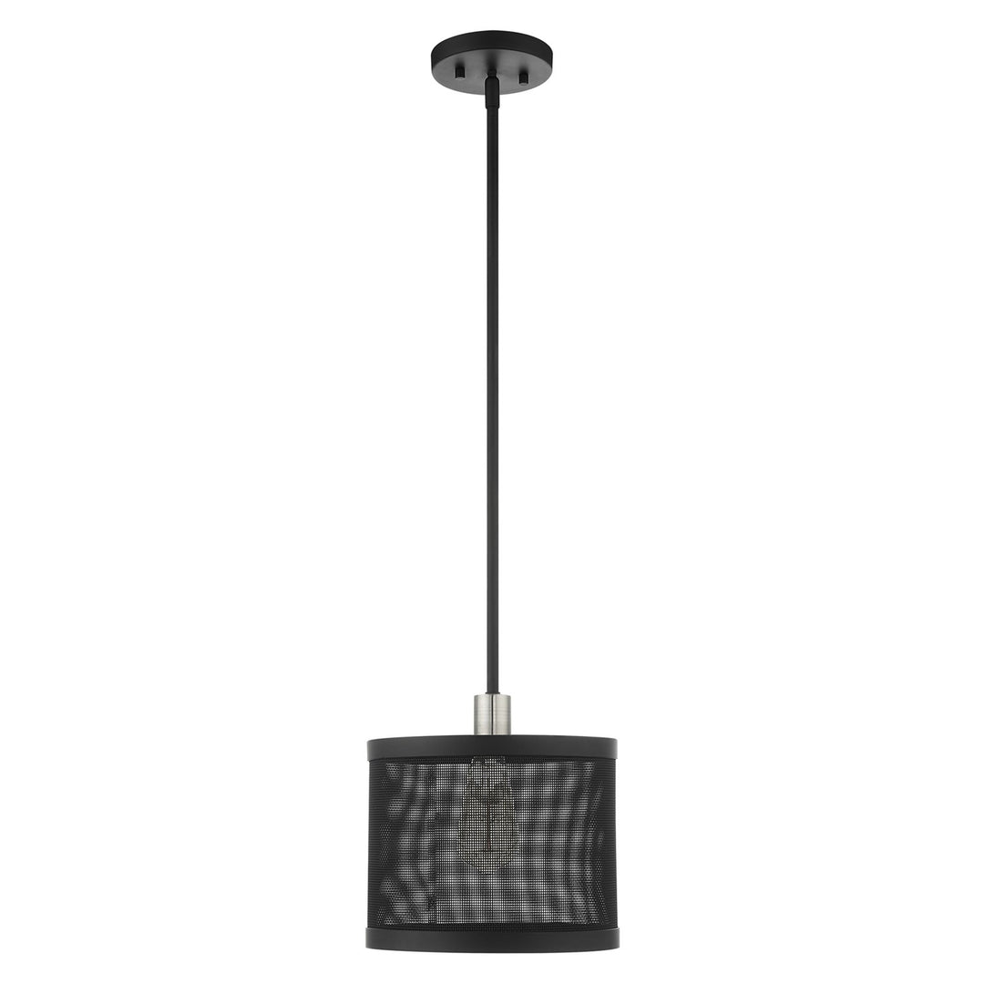 1 Light Black Pendant