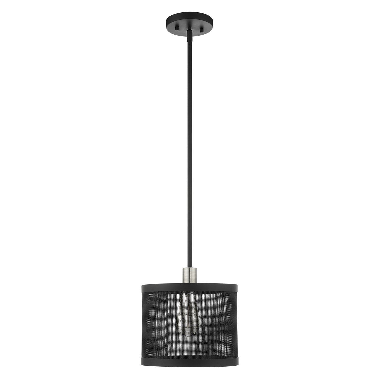 1 Light Black Pendant