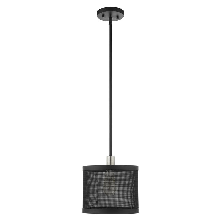 1 Light Black Pendant