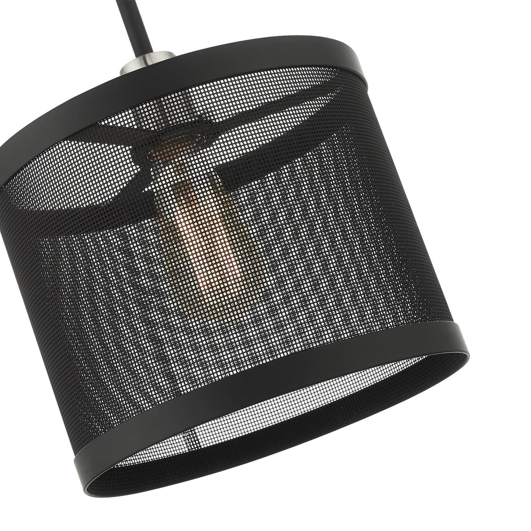 1 Light Black Pendant