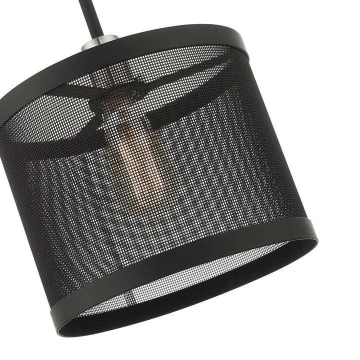 1 Light Black Pendant