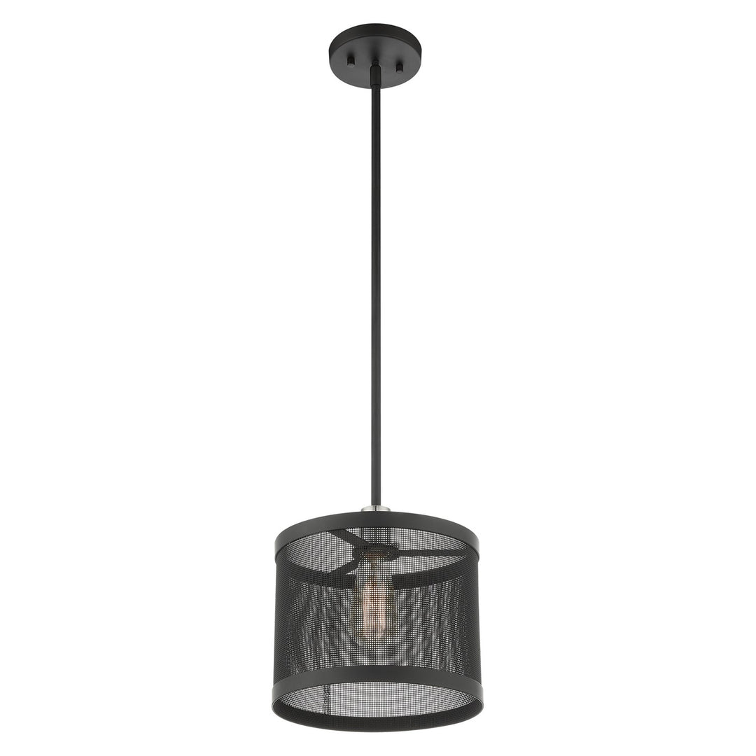1 Light Black Pendant