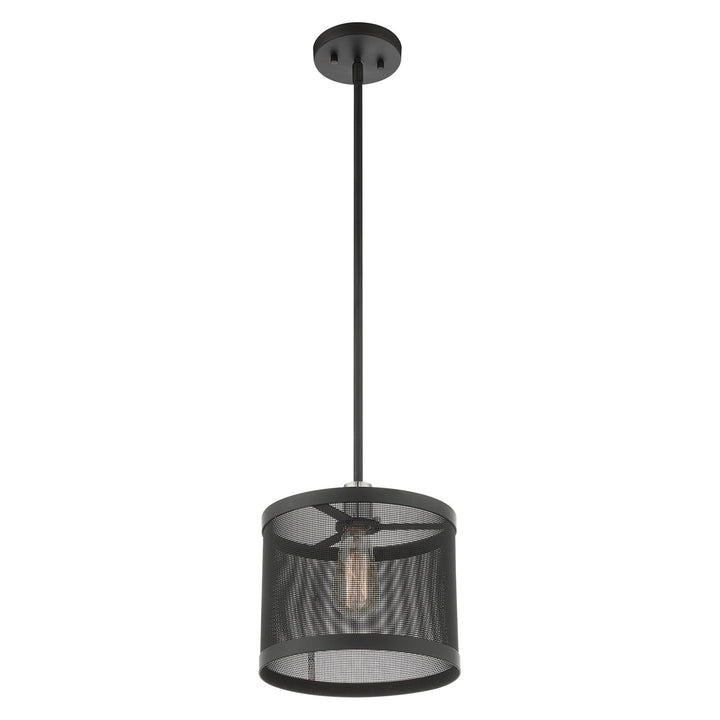1 Light Black Pendant