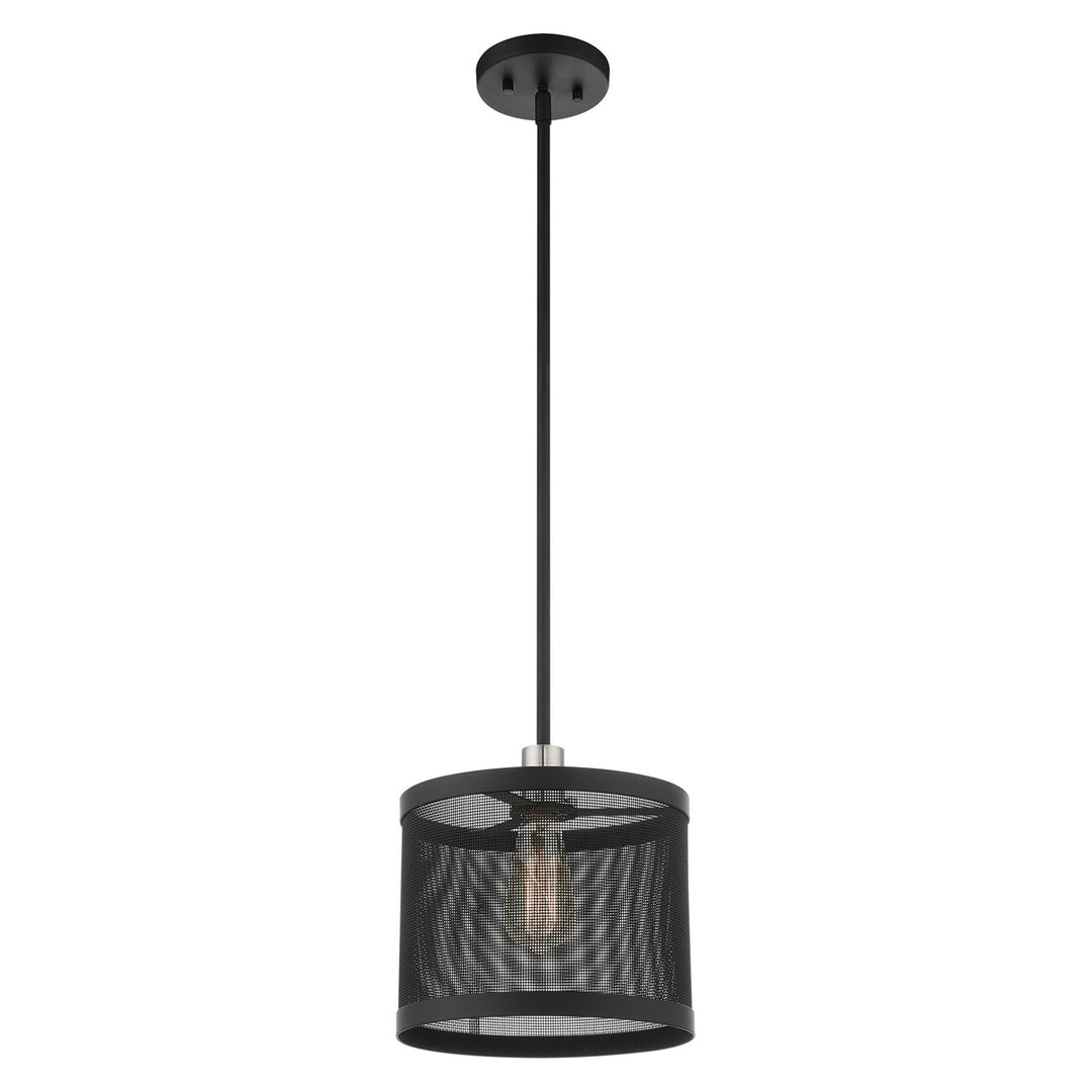 1 Light Black Pendant