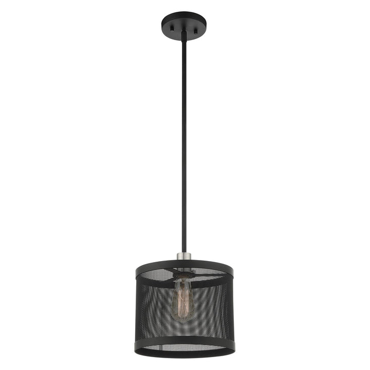 1 Light Black Pendant
