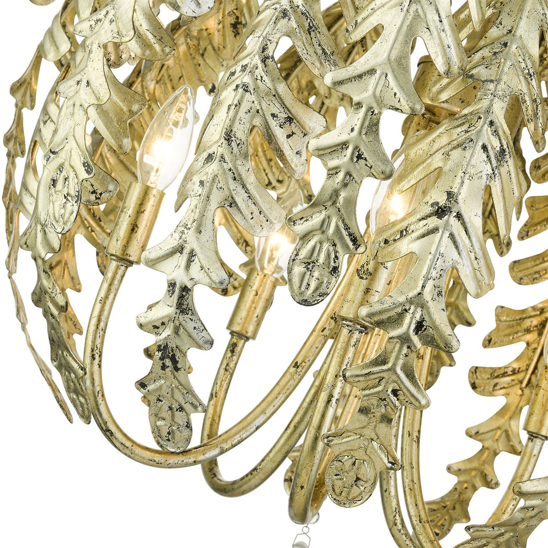 5 Light Winter Gold Chandelier