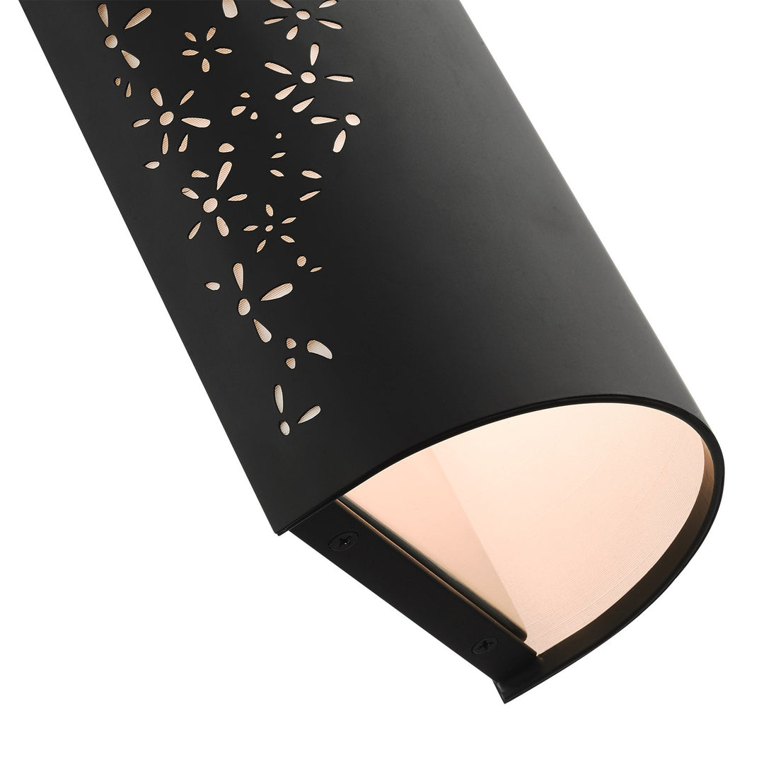 2 Light Black Ada Sconce