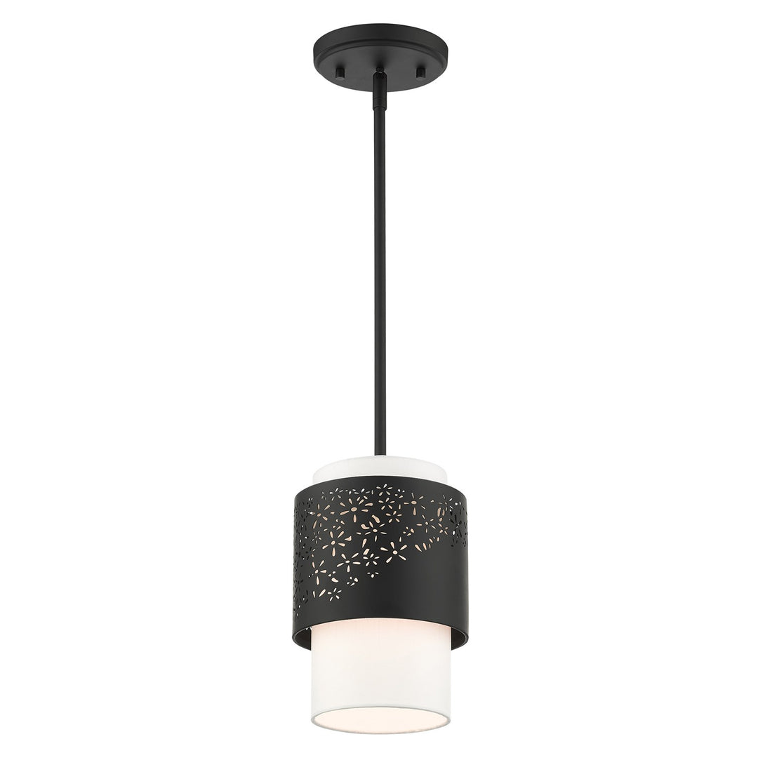 1 Light Black Pendant