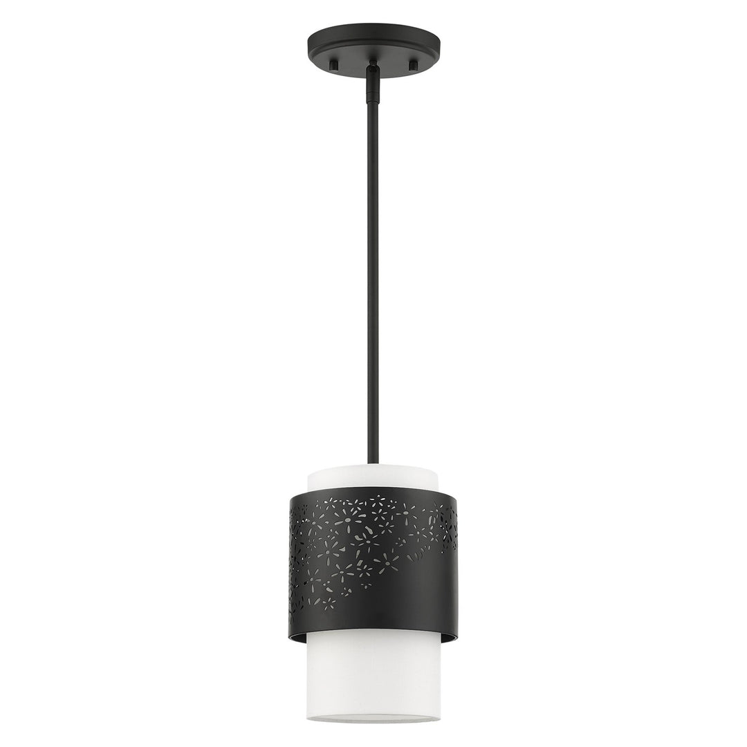 1 Light Black Pendant