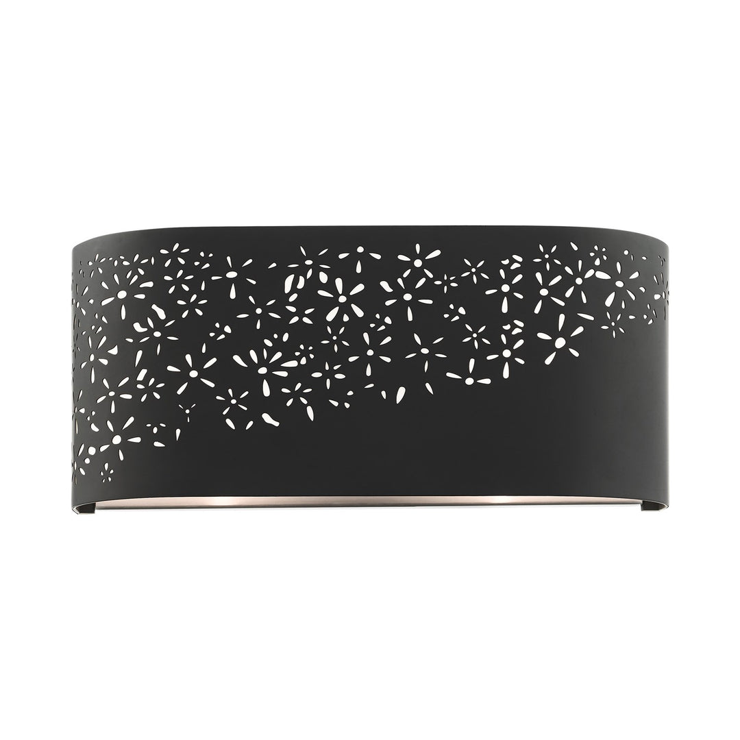 2 Light Black Ada Vanity Sconce by Livex Lighting