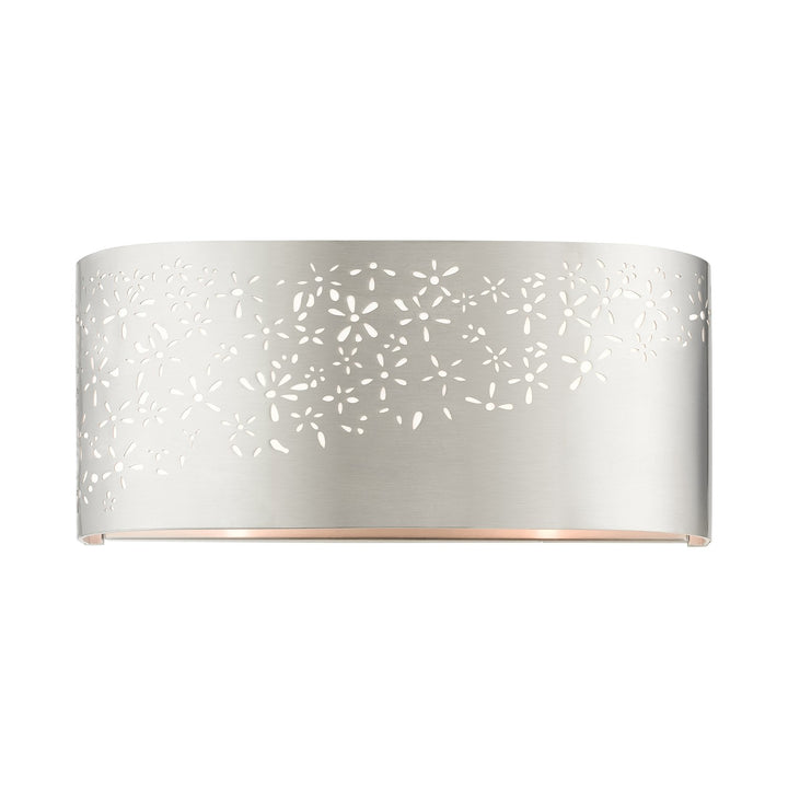 2 Light Brushed Nickel Ada Vanity Sconce by Livex Lighting