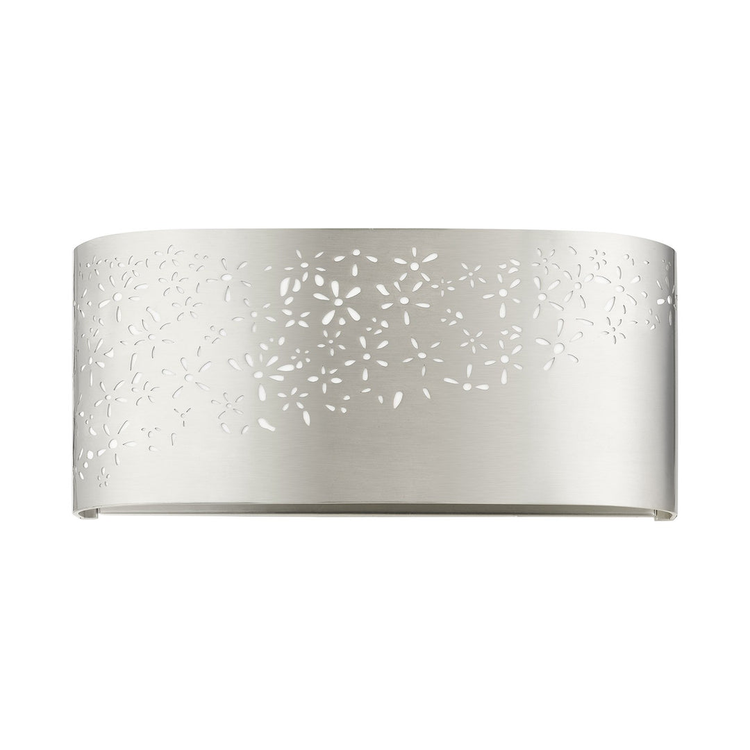 2 Light Brushed Nickel Ada Vanity Sconce