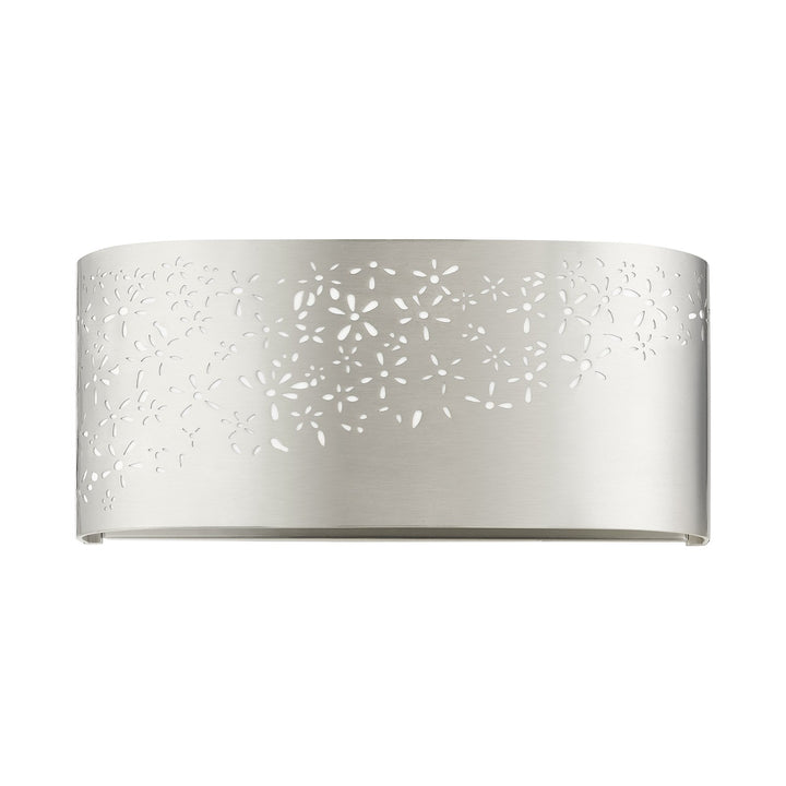 2 Light Brushed Nickel Ada Vanity Sconce
