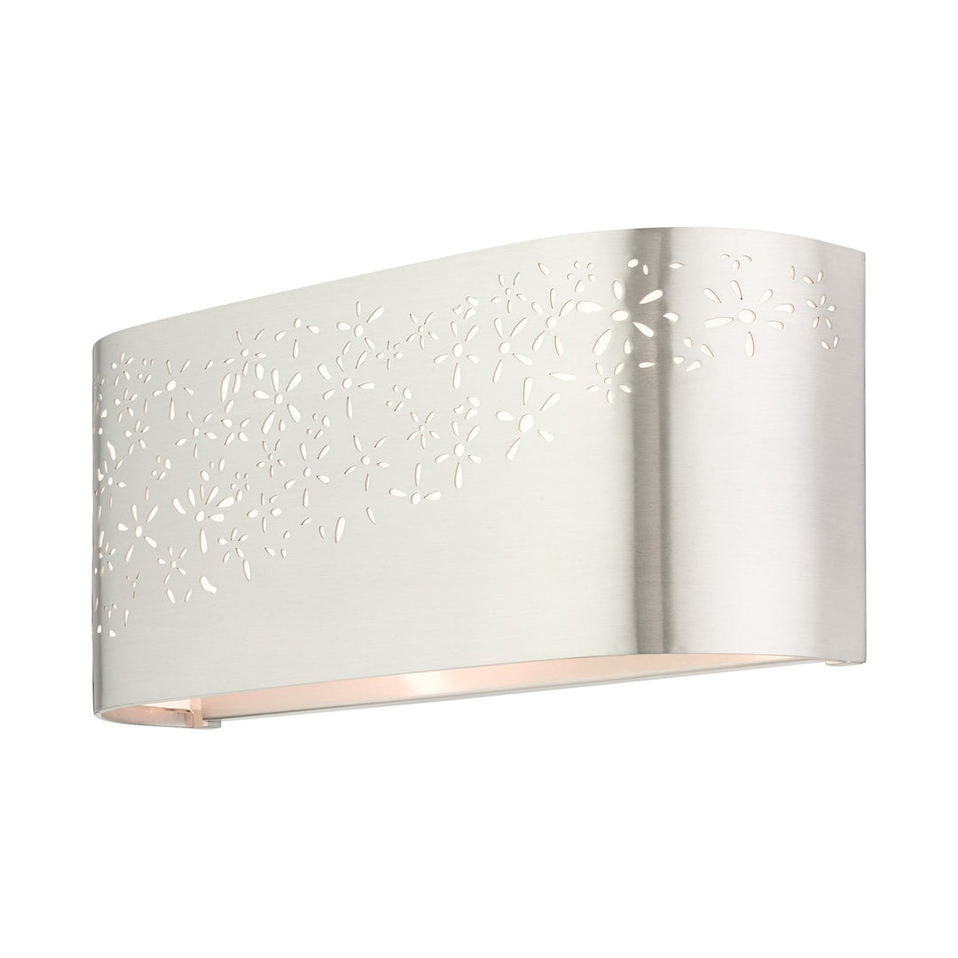 2 Light Brushed Nickel Ada Vanity Sconce