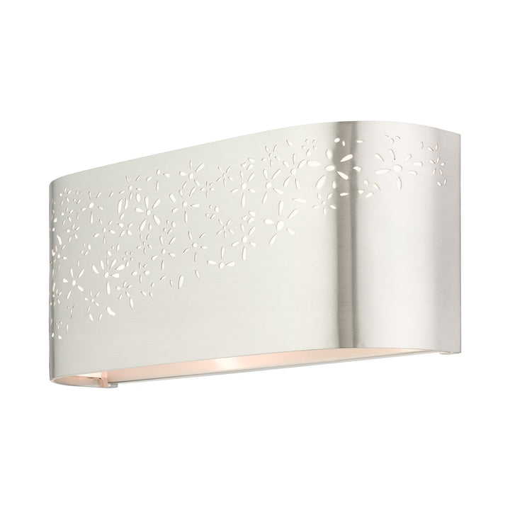 2 Light Brushed Nickel Ada Vanity Sconce