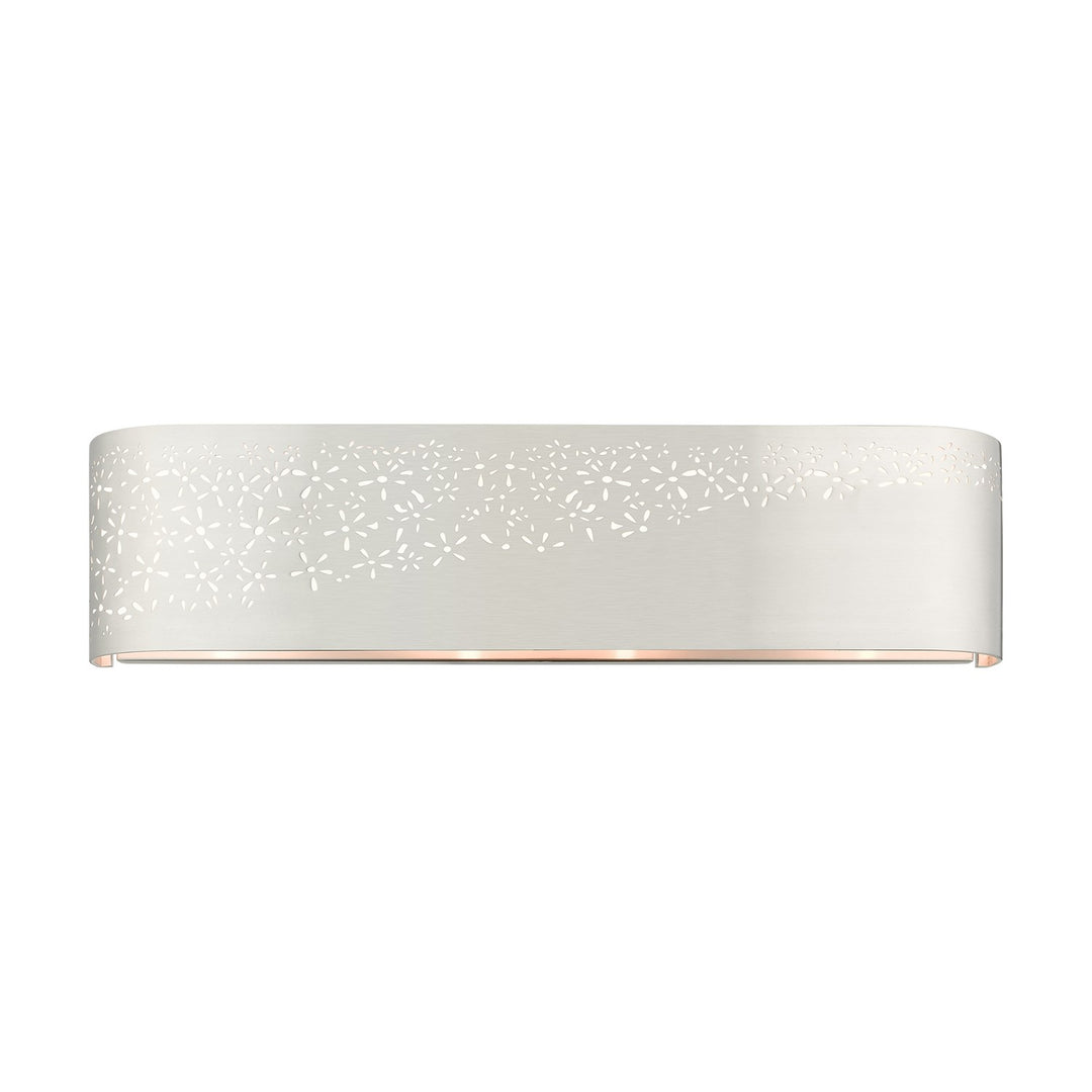 4 Light Brushed Nickel Ada Vanity Sconce by Livex Lighting