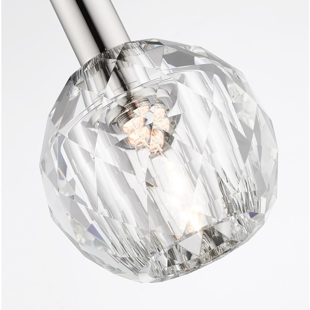 1 Light Polished Nickel Single Pendant