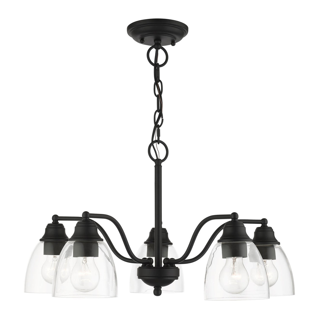 5 Light Black Chandelier by Livex Lighting