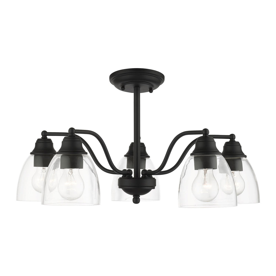 5 Light Black Chandelier