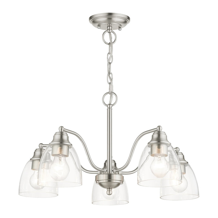 5 Light Brushed Nickel Chandelier