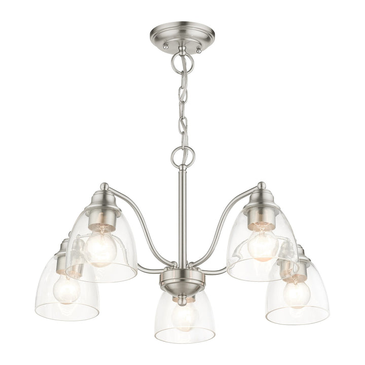 5 Light Brushed Nickel Chandelier