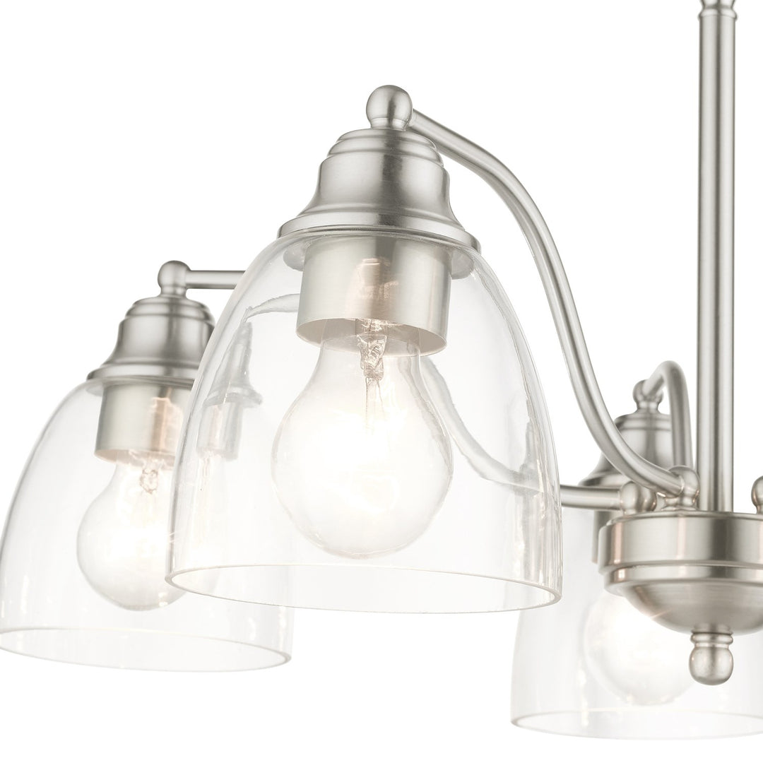 5 Light Brushed Nickel Chandelier