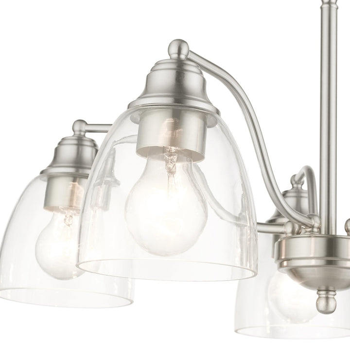 5 Light Brushed Nickel Chandelier