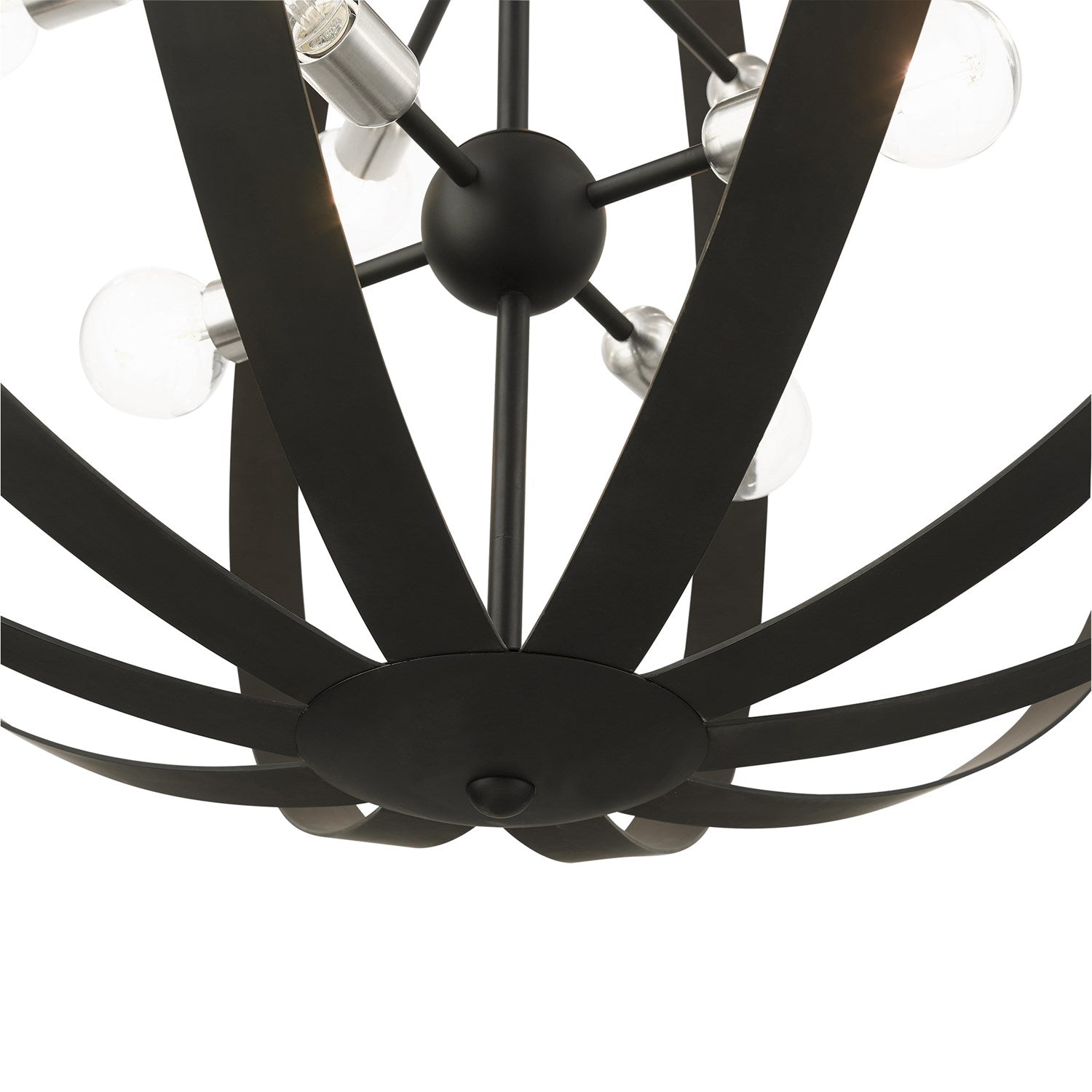 16 Light Black Foyer Chandelier