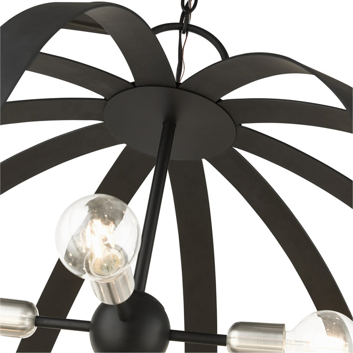 16 Light Black Foyer Chandelier