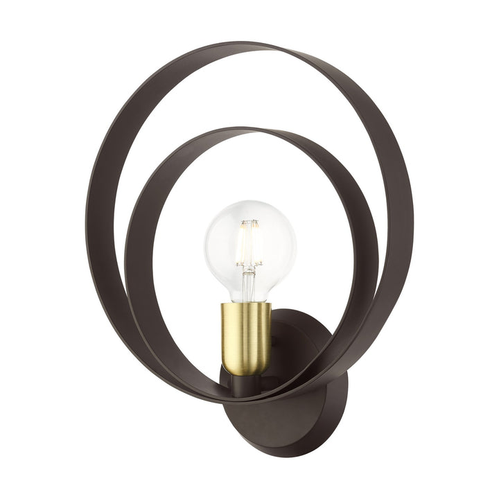 1 Light Bronze Ada Single Sconce by Livex Lighting