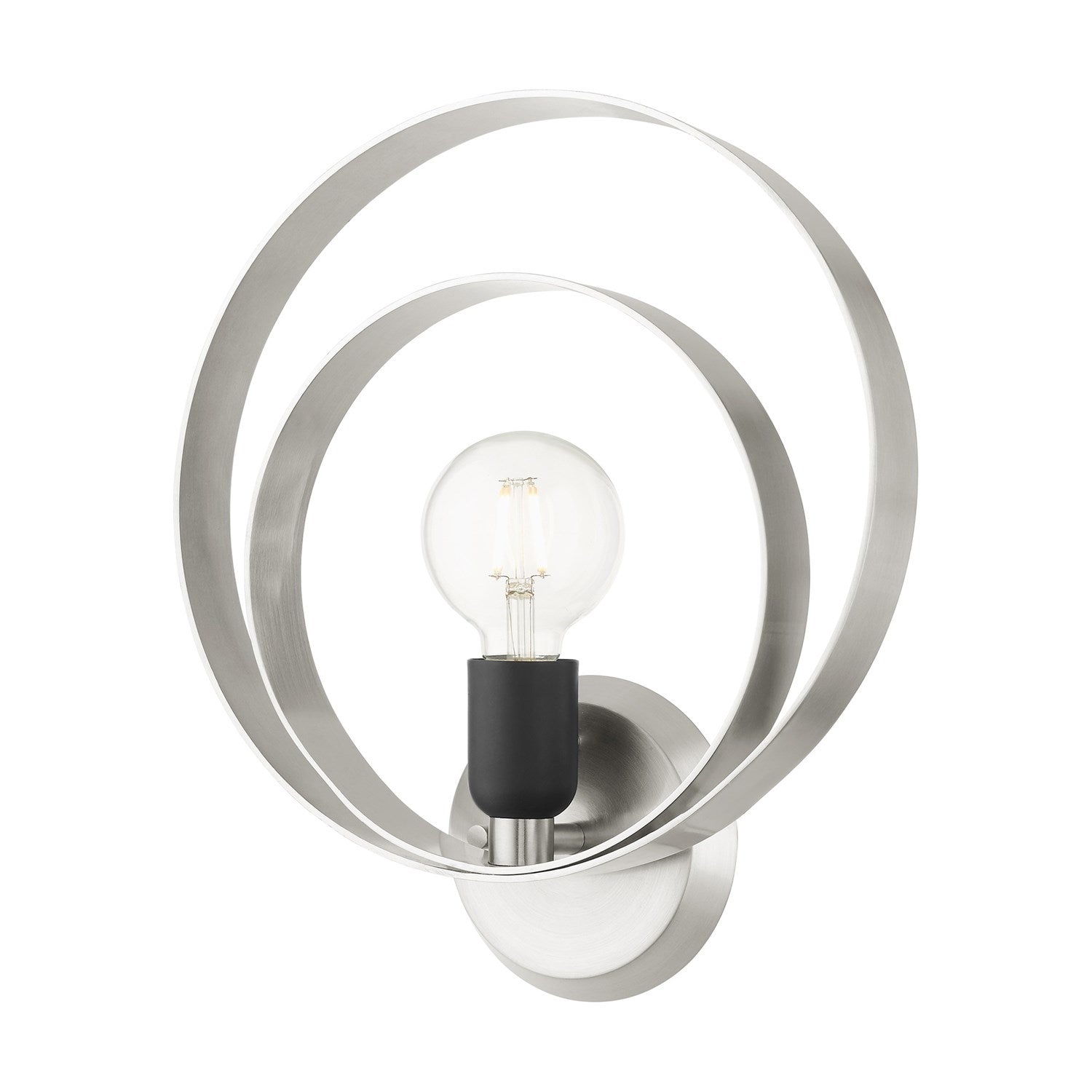 1 Light Brushed Nickel Ada Single Sconce by Livex Lighting