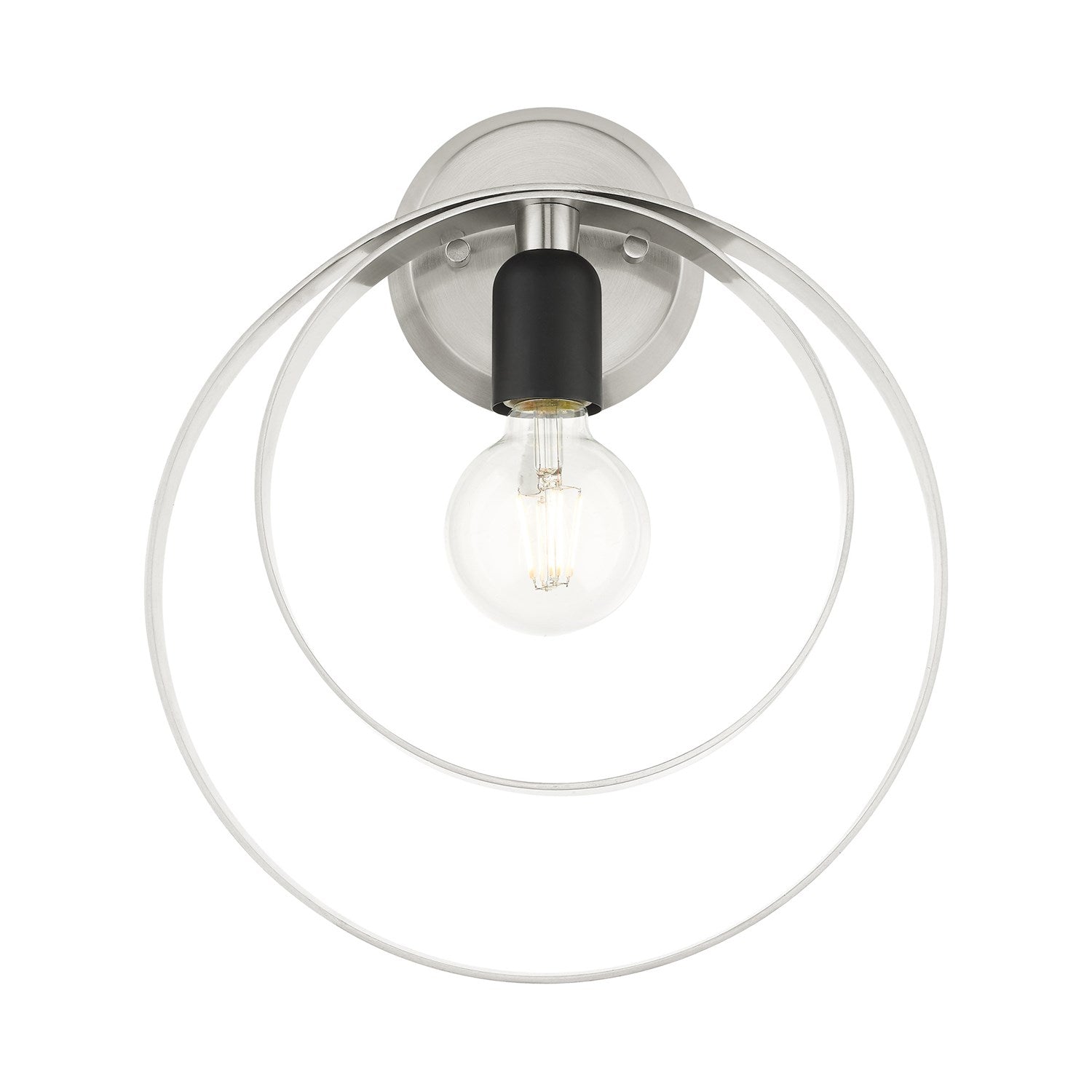 1 Light Brushed Nickel Ada Single Sconce