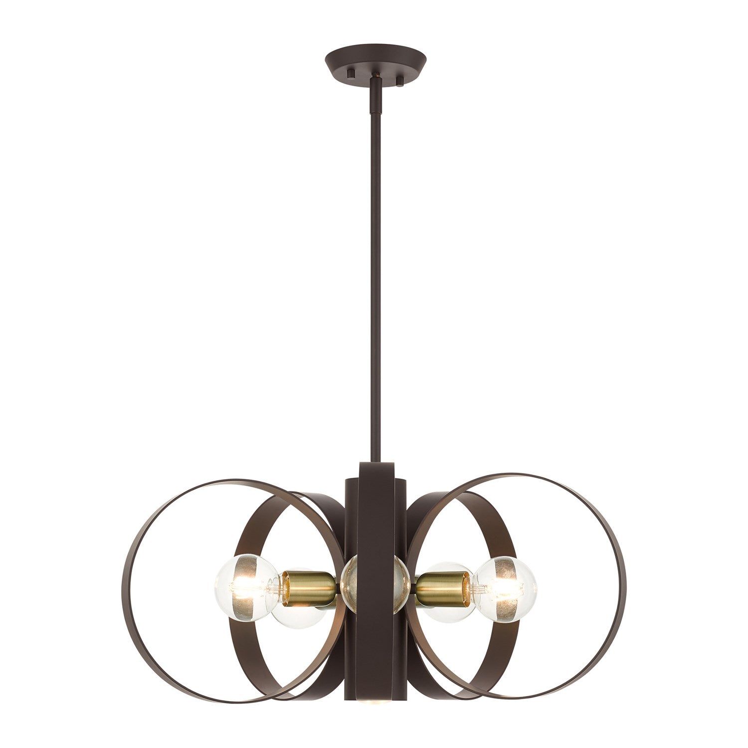 6 Light Bronze Chandelier by Livex Lighting