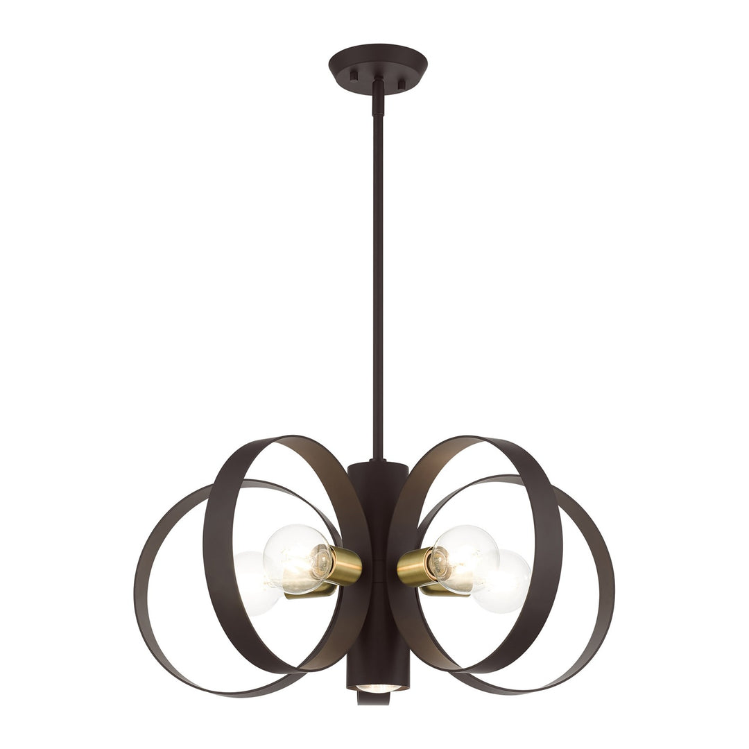 6 Light Bronze Chandelier