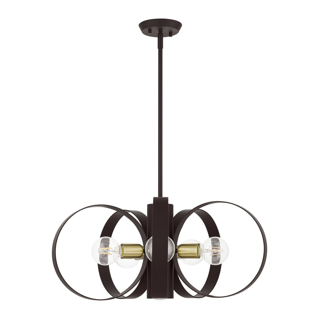 6 Light Bronze Chandelier