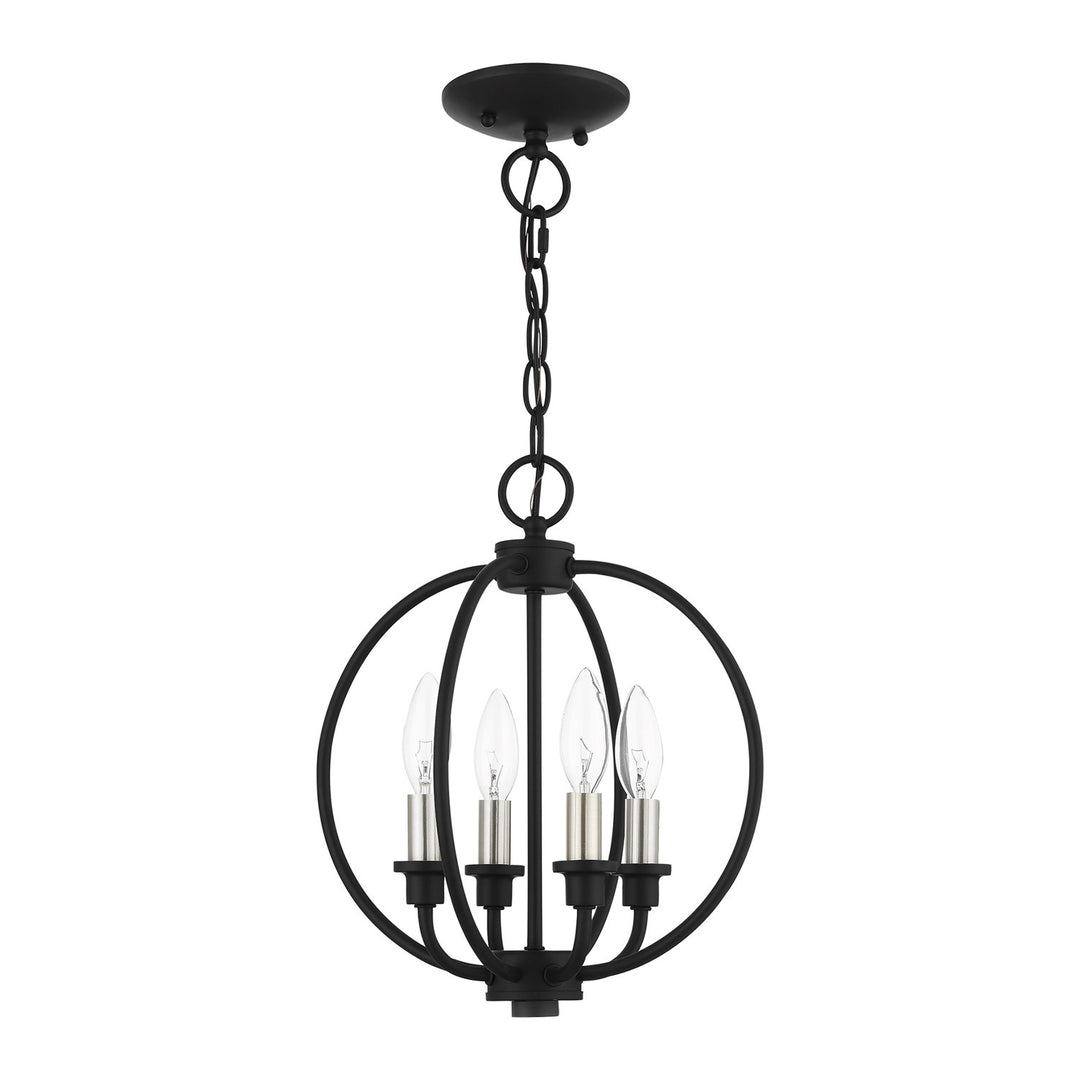 4 Light Black Chandelier