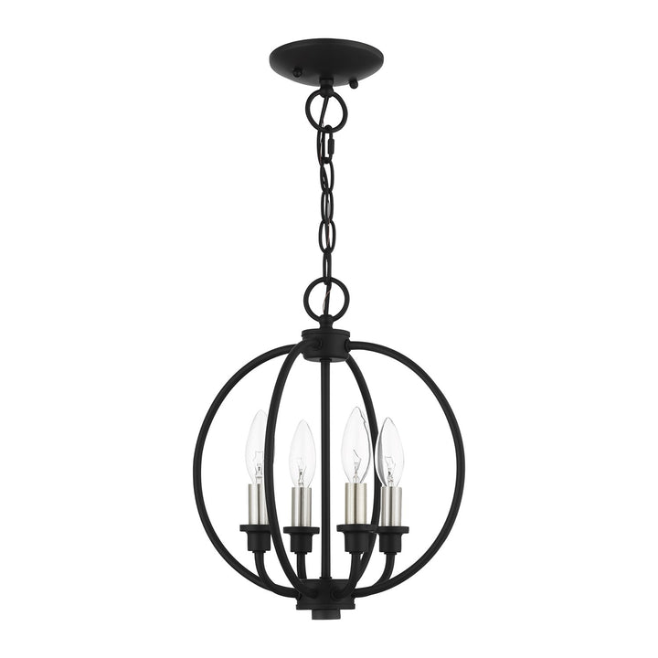 4 Light Black Chandelier