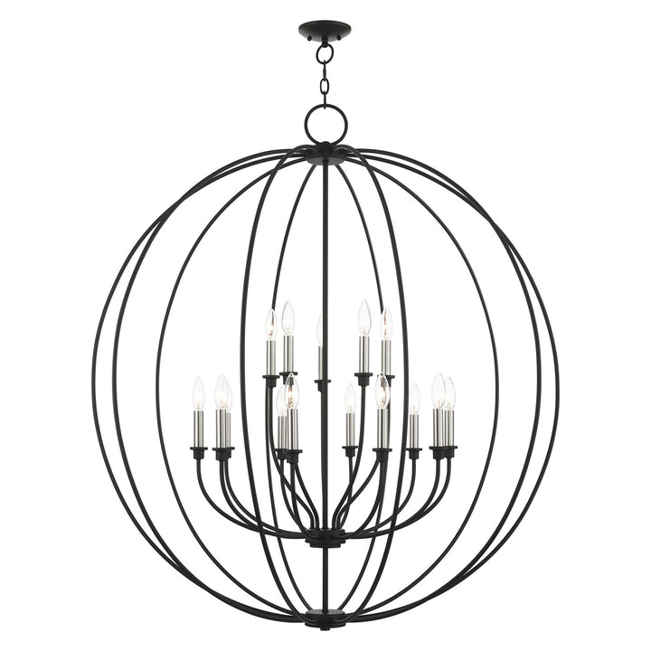 15 Light Black Chandelier by Livex Lighting