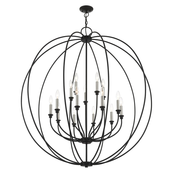 15 Light Black Chandelier