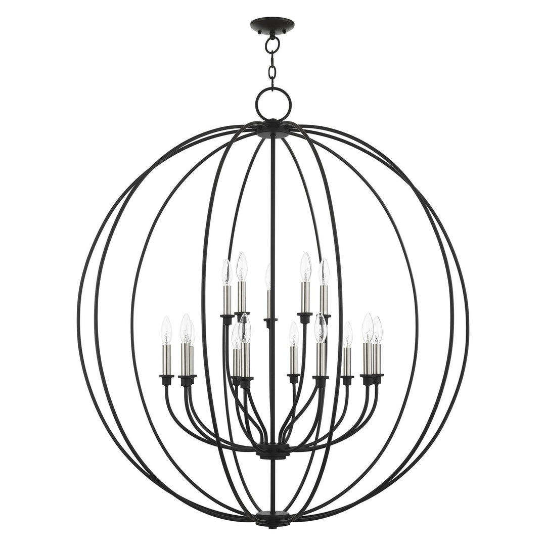 15 Light Black Chandelier