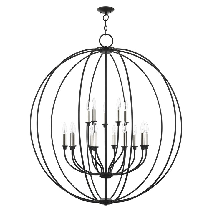 15 Light Black Chandelier