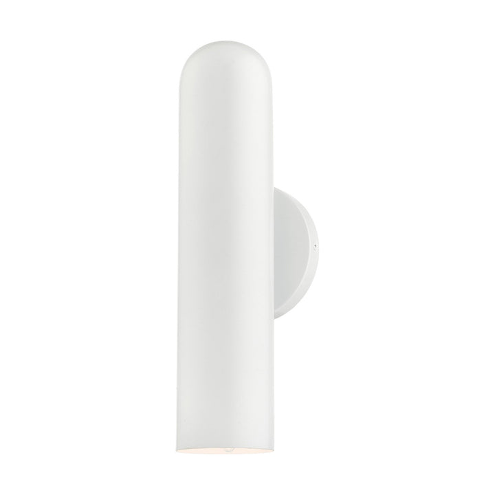 1 Light Shiny White Ada Single Sconce by Livex Lighting