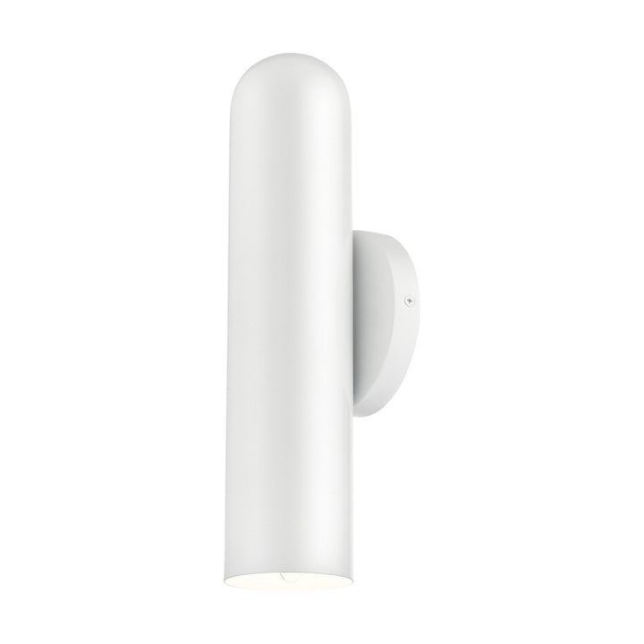 1 Light Shiny White Ada Single Sconce