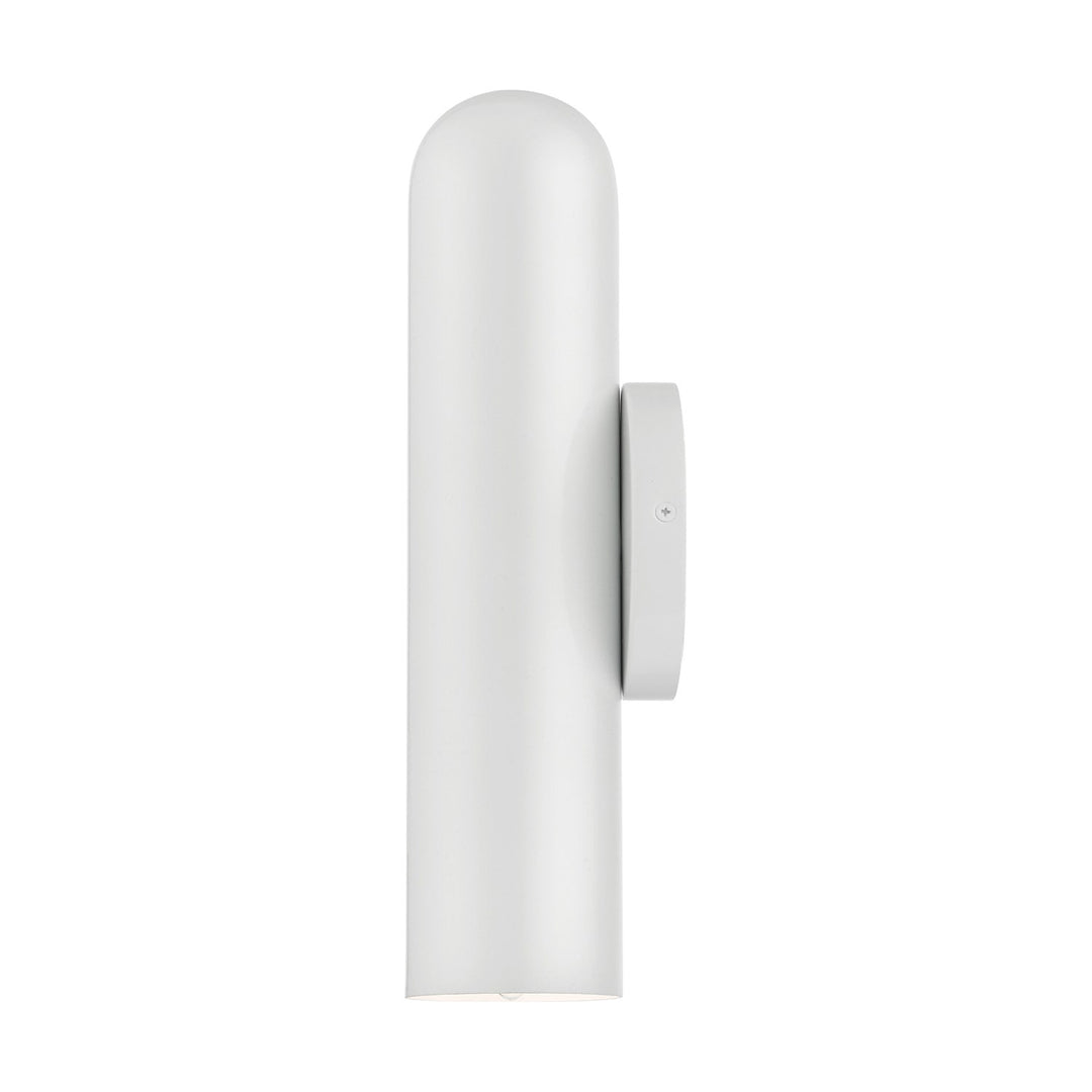 1 Light Shiny White Ada Single Sconce