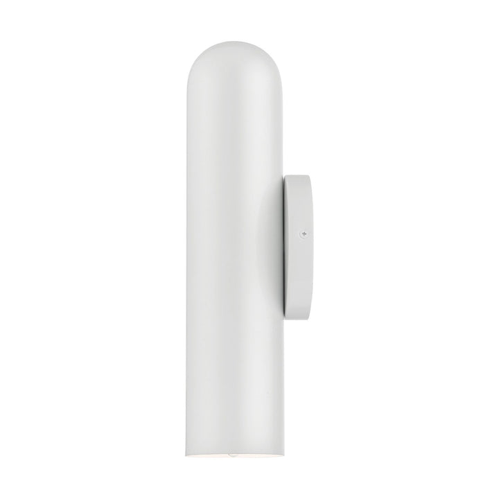 1 Light Shiny White Ada Single Sconce