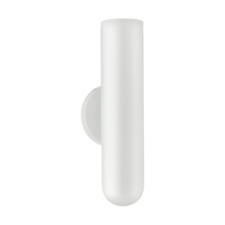 1 Light Shiny White Ada Single Sconce