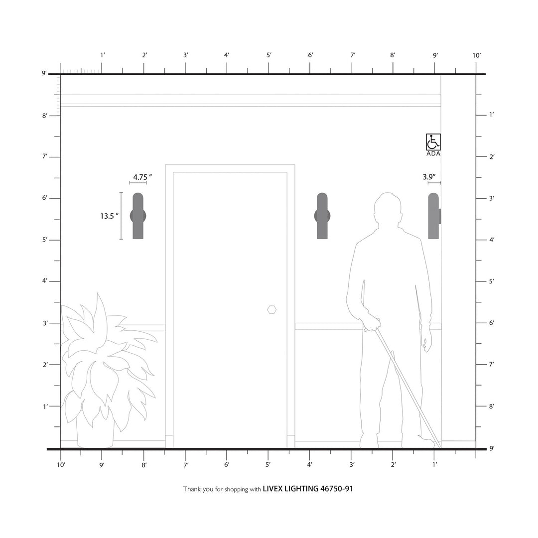 1 Light Brushed Nickel Ada Single Sconce