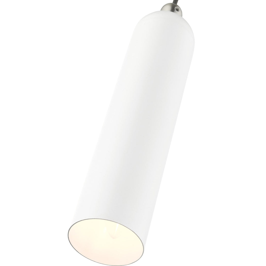 1 Light White Pendant